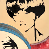 Rare 1960s Italian illuminated hair salon floor lamps (sold separately)