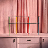 Edoardo Paoli Arlecchino coffee table with coloured legs C.1960