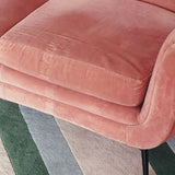Ico Parisi pink curved 1950s sofa