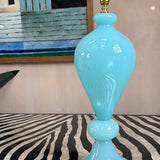 1960s turquoise Murano table lamp