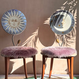 1980s Hand painted Celeste dining chairs. Moon and Sun. Sold separately