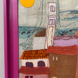 Rome, 1972. Silk framed tapestry
