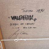 Luigi Rocca ‘Valentina’ Turin 1990 large framed painting