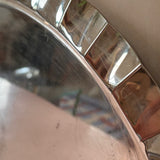 Large 1950s Italian silver plated ruffle serving tray