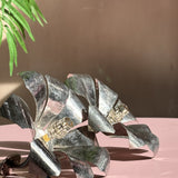 1950s Italian silver plated flower wall lights