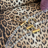 3 italian 1970s lucite and brass dress hangers