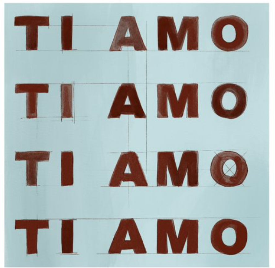 Ti Amo Italian print 