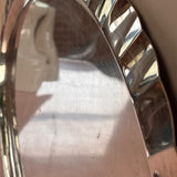 Large 1950s Italian silver plated ruffle serving tray