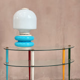 Vintage Murano glass table lamp by Carlo Nason for Mazzega, Italy 1970