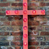 Pink circus wall light cross