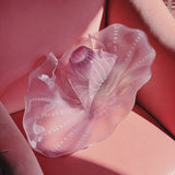 Rare pink Murano glass clam wall light/ pendant C.1970
