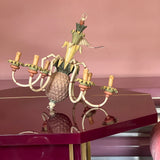 1970s pineapple 6-arm chandelier