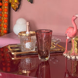 Large Murano ombre plum/amber vase C.1970