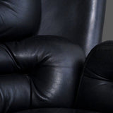 Original 1963 Joe Colombo ‘Elda’ black leather chair.