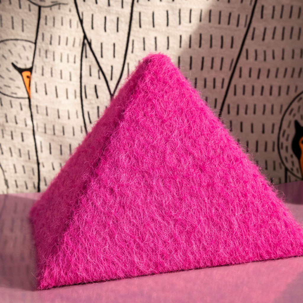 ‘POINTE’ Luxury Mohair lampshades by Lia Briamonte