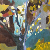 1972 French oil painting signed M Charralde ‘waterfall’