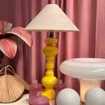 yellow vintage table lamp