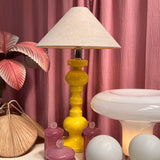 yellow vintage table lamp