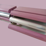 Pink and chrome American 1980s Bubble/bullnose chest of drawers