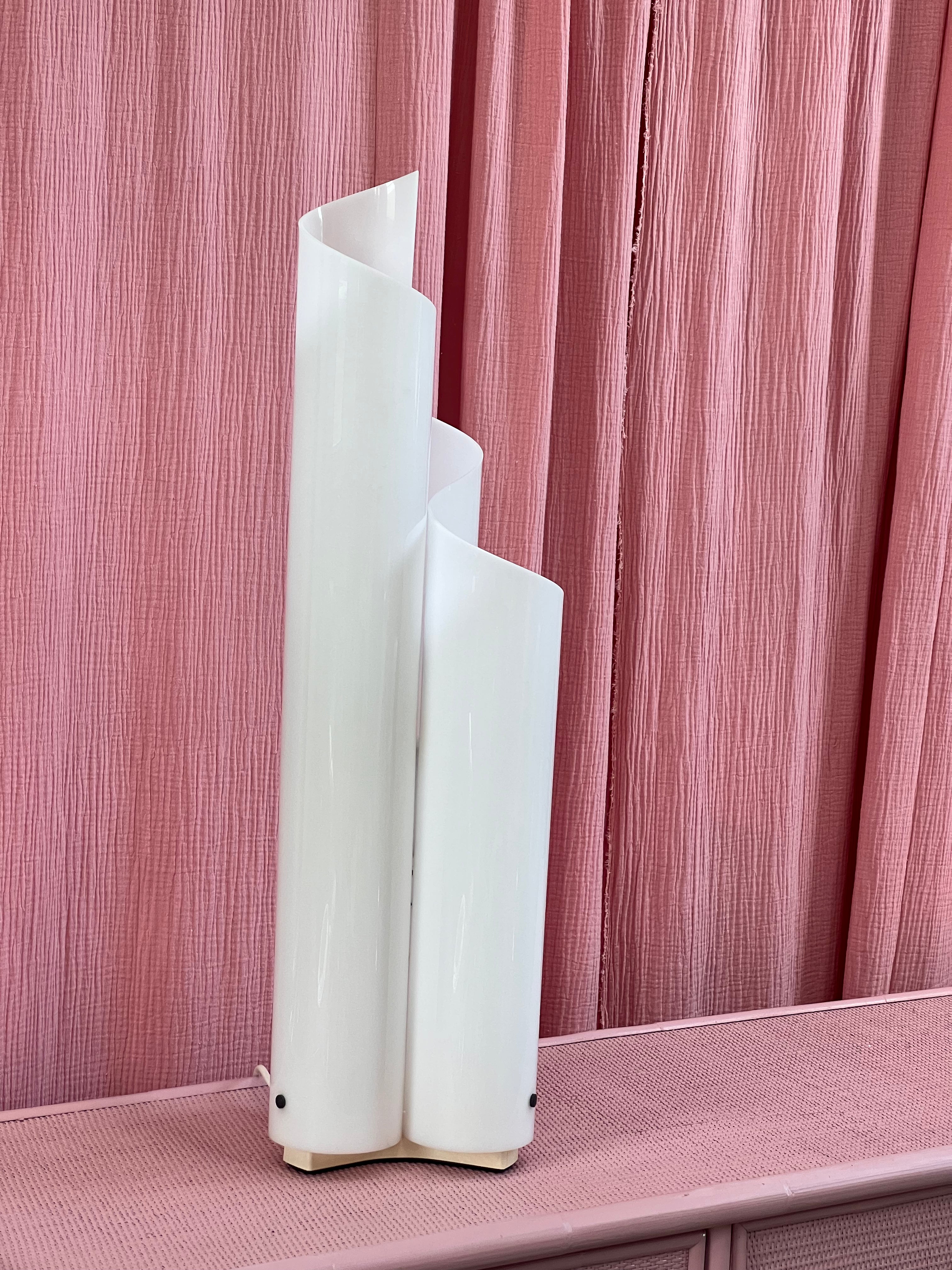 vintage white floor lamp