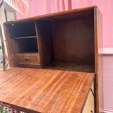 Italian 1950s oak drinks cabinet with dancing figures