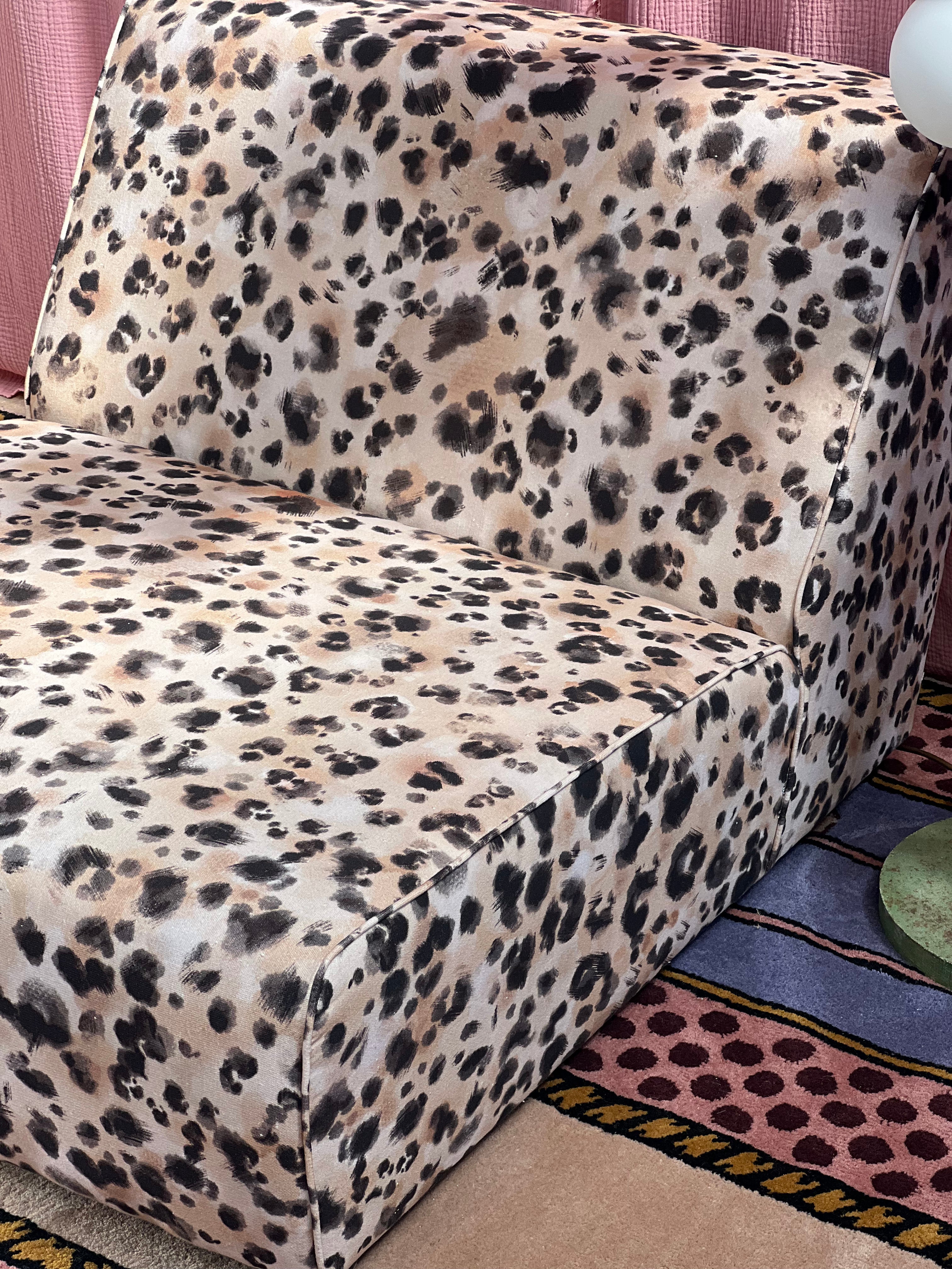 leopard print vintage chair