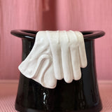 1980s top hat and glove ceramic vase