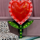 Huge heart shaped illumination from Blackpool illuminations