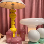 yellow vintage lamp