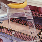 vintage 1980s lucite trolley