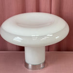 white vintage glass lamp 