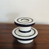 Sicilian ceramic candle holders x 2