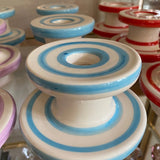Sicilian ceramic candle holders x 2