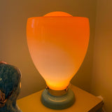 Carlo Nason large orange Murano glass lamp C.1970