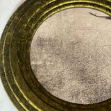 Midcentury green velvet mirror 96cm