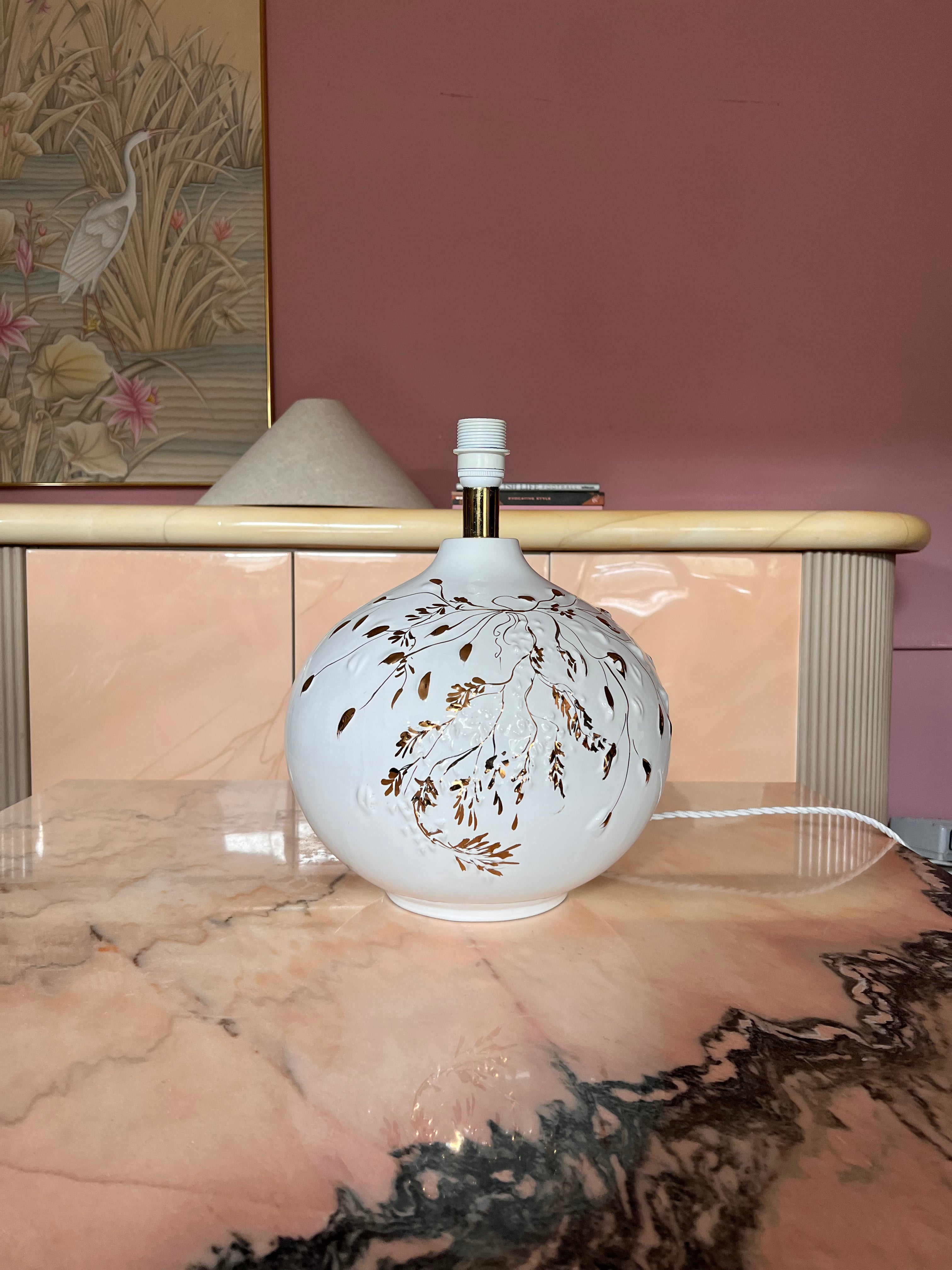 1980s ceramic lamp base