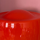 Carlo Nason large orange Murano glass lamp C.1970