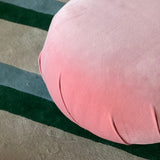 1980s Sketch pink velvet waterfall footstool
