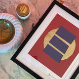 Original YSL print ~ gold leaf