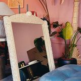 Tessellated stone mirror ~ American 1980s