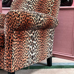 leopard print armchair