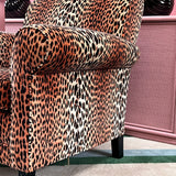 leopard print armchair
