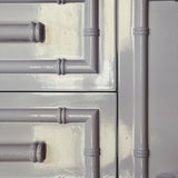 Italian faux bamboo white sideboard C.1980