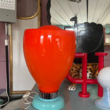 Carlo Nason large orange Murano glass lamp C.1970