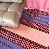 Lilac flower rug