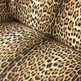 Roberto Cavalli 1980s Leopard print 3 seater sofa