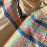 Italian cotton tablecloth - peach