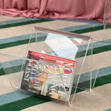 Large Italian lucite magazine holder C.1970
