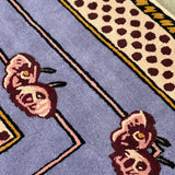 Lilac flower rug