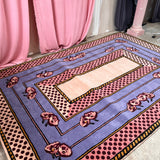 Lilac flower rug